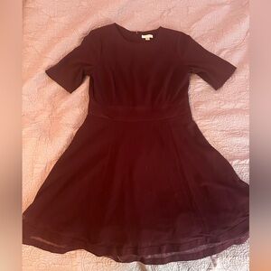 CALVIN KLEIN Elegant Burgundy Dress